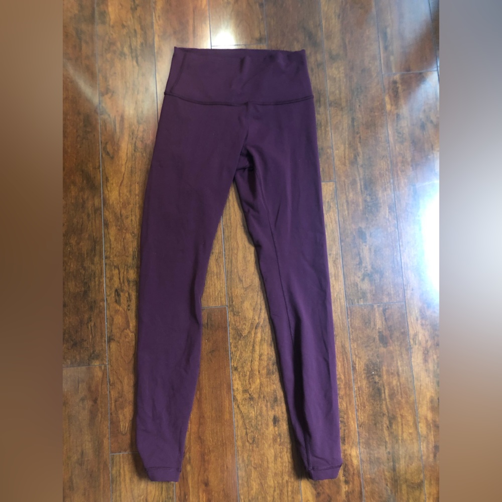 Lululemon burgundy wonderunder leggings